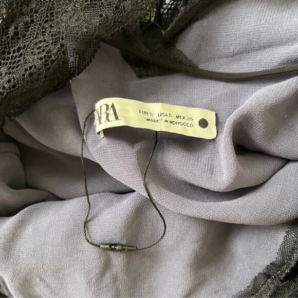 NWOT Zara Collection Runway Sequin Lace DressSize S - Picture 10 of 14